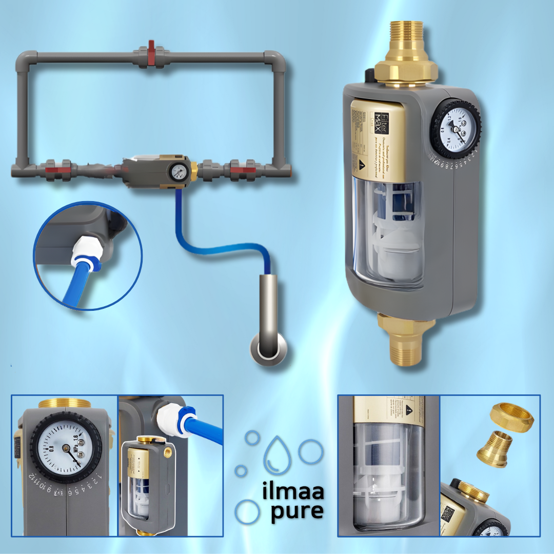 Filtermax Disk Self-Cleaning Filter with Pressure Gauge | IlmaaPure